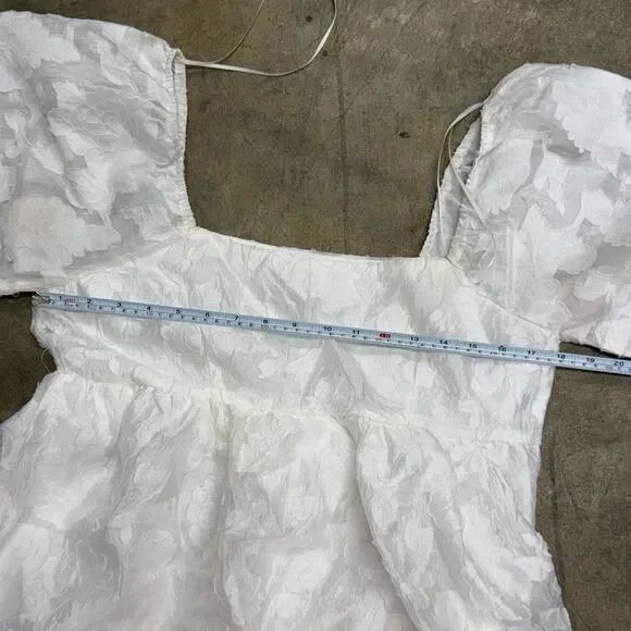 Baevely puff sleeve coquette cottagecore babydoll dress - Picture 5 of 7